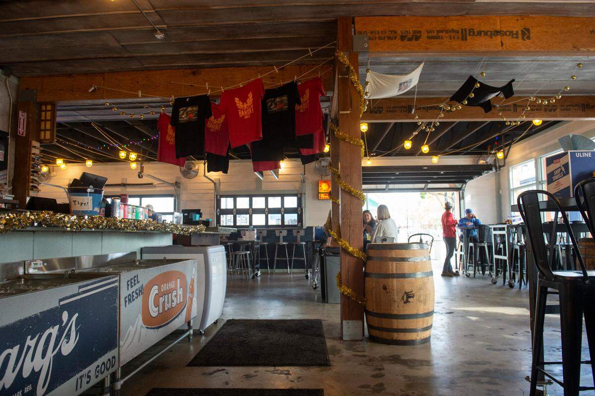 The inside at The Garage at Cash Alley in Ocean Springs on Friday, Dec. 13, 2024, draws inspiration from gas stations and country stores from the 1970s.