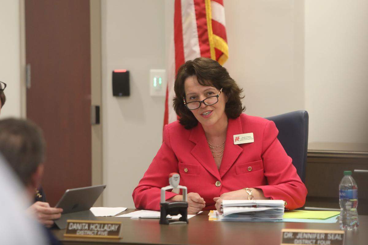 Hancock County School Board member Danita Holladay represents District Five.