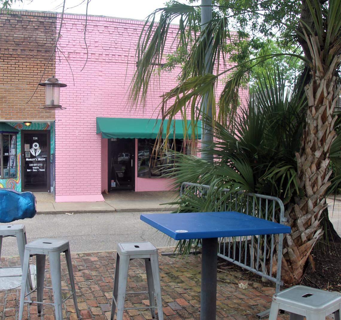 Greenhouse Biloxi on Howard Avenue is now easy to spot with a coat of pink paint.