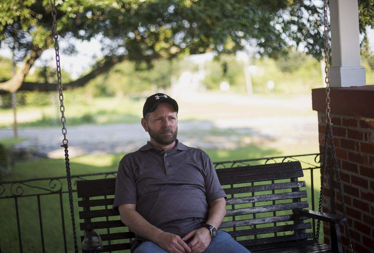 Lou Blomberg and his mother rode out Hurricane Katrina in their home on The Point. As the water rose it washed the home from its foundation, and the two floated down the street while sheltering in the highest point of the home. They survived, eventually stopping in Michael Kovacevich’s yard.