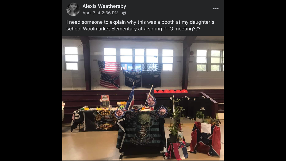 Booth selling Confederate and Trump flags at MS Coast elementary school sparks uproar