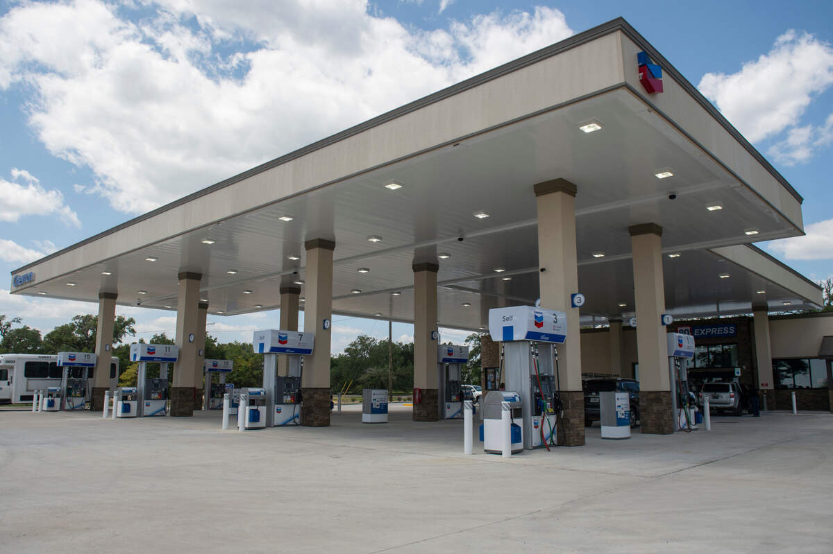 The new 90 Express gas station on Highway 90 in Biloxi is on property that has been unoccupied since Hurricane Katrina, when an Olive Garden on the site was destroyed.