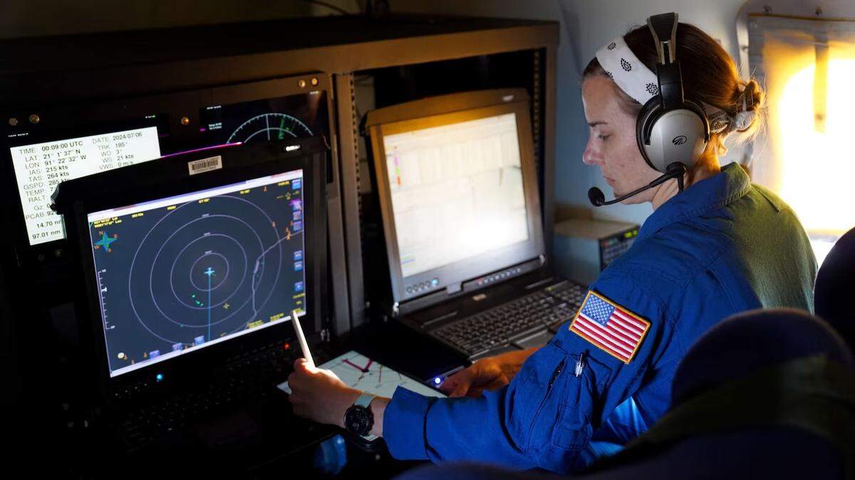 Navy Reserve Lt. Kerri Englert and hundreds of others were recently laid off from their jobs at the National Oceanographic and Atmospheric Administration. But Englert has been called back to work as a flight director for NOAA’s Hurricane Hunters, which collects real-time data fed into computer models to forecast a storm’s intensity and track.