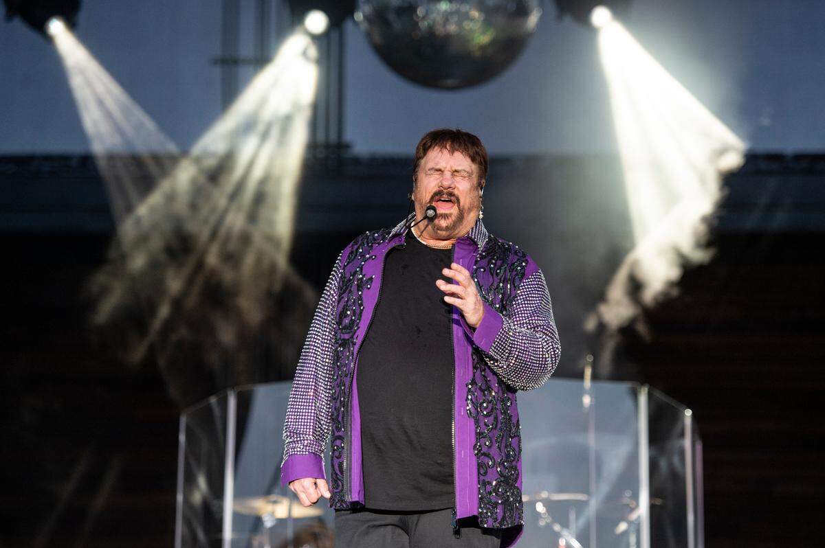 KC and The Sunshine Band performs at the inaugural show at The Sound Amphitheater in Gautier on Friday, April 12, 2024.