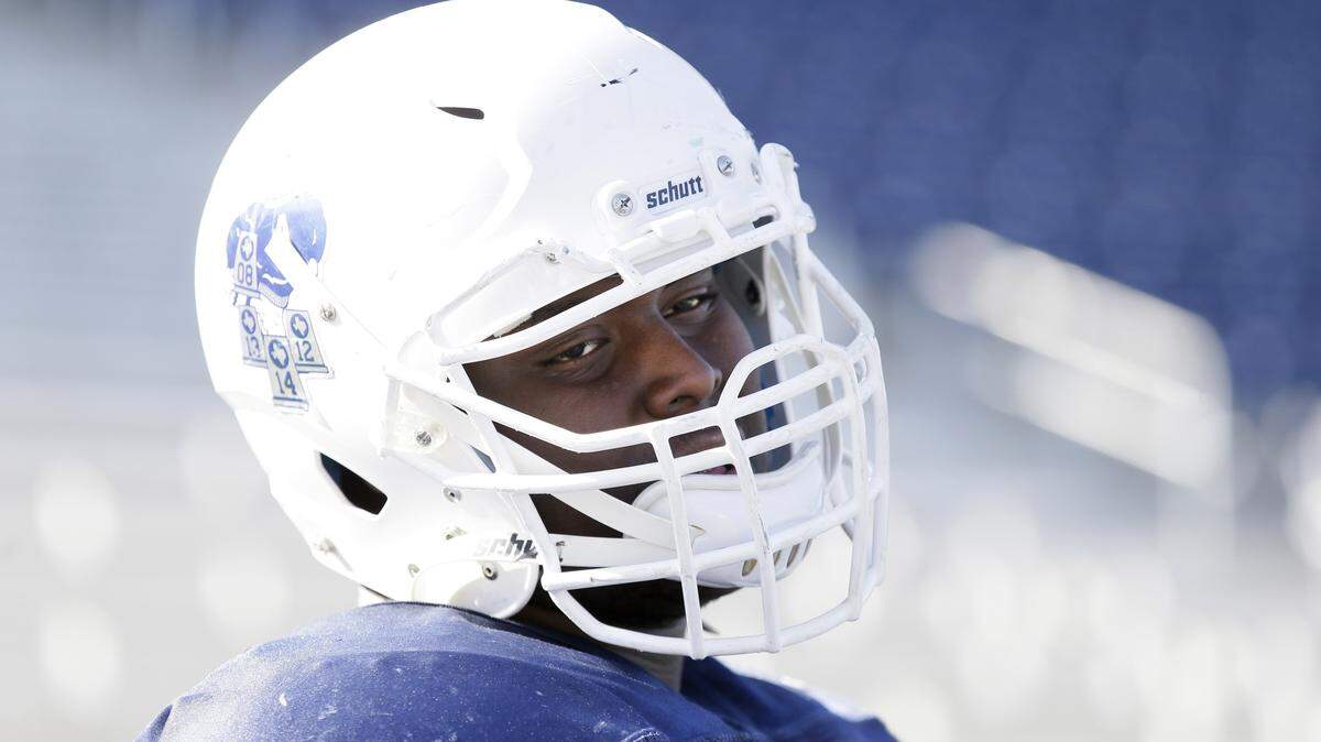 LM OTERO/ASSOCIATED PRESS 
 Allen (Texas) offensive lineman Gregory Little committed to Ole Miss on Wednesday. He's considered the top offensive tackle in the 2016 signing class.