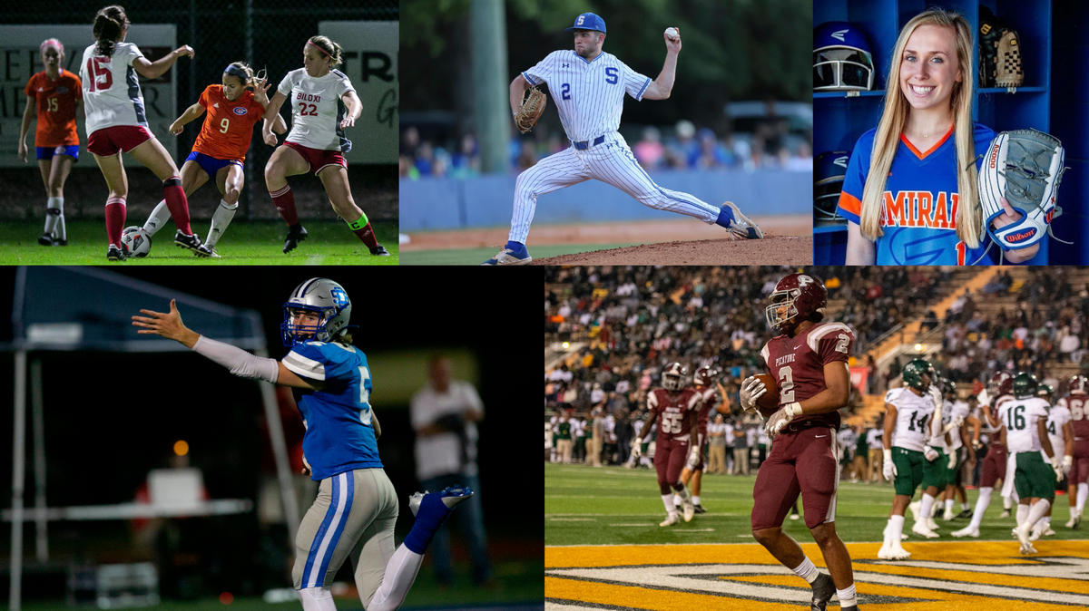 Sun Herald sports reporter Scott Watkins has chosen the top high school athletes of 2021, including Gulfport soccer player Kate Smith, Stone High baseball player Gehrig Conard, Gulfport volleyball and softball star Brooklynn Montana, Ocean Springs football player Bray Hubbard and Picayune football player Dante Dowdell.