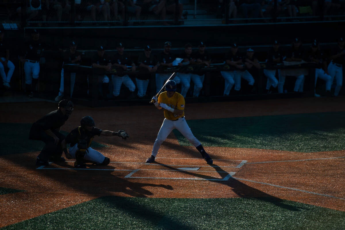 LSU steps up to bat during game four of the NCAA Regionals Tournament in Hattiesburg on Saturday, June 4, 2022.