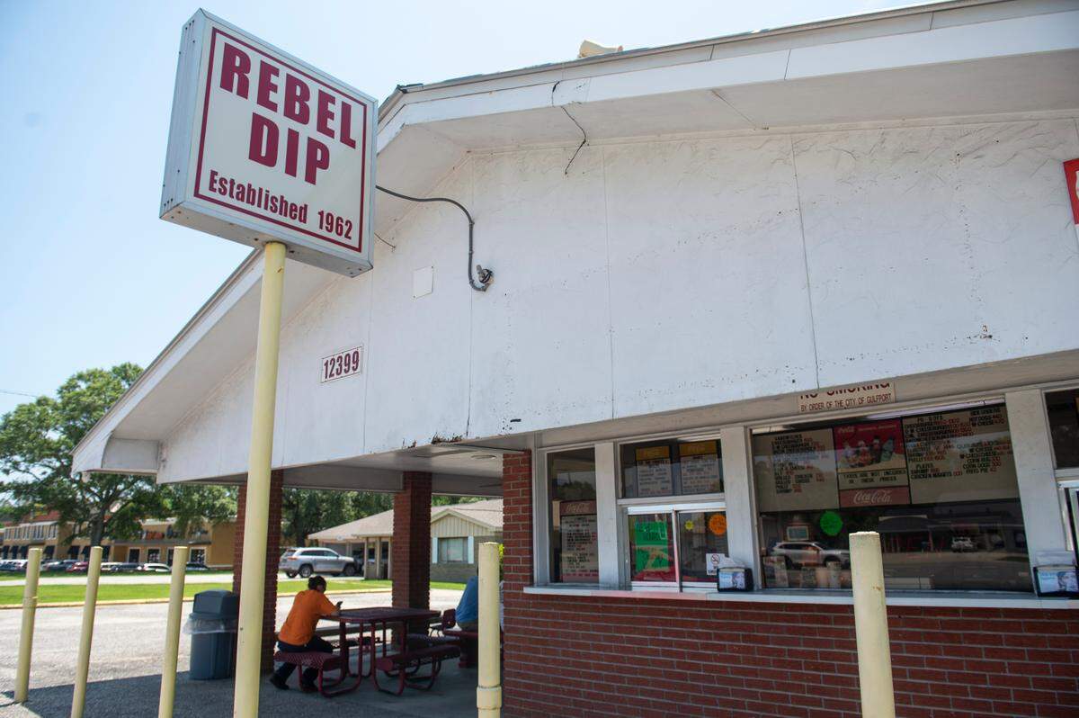 Rebel Dip, an ice cream and burger stand that opened in 1962, in Gulfport on Tuesday, June 11, 2024. The stand is now for sale for $2 million.