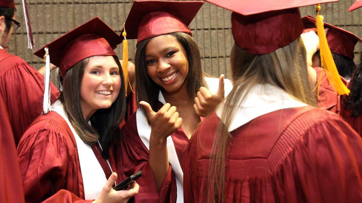 AMANDA McCOY/SUN HERALD/FILE 
 Long Beach High seniors prepare for their graduation in 2011. For the 2015-16 school year, the Long Beach School District ranked in the top 10 in the state in three categories.