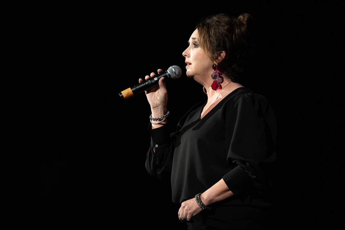 Jennifer Krohn performs “I Don’t Know How To Love Him” during a grand opening celebration at the Saenger Theatre in Biloxi on Saturday, June 6, 2026.