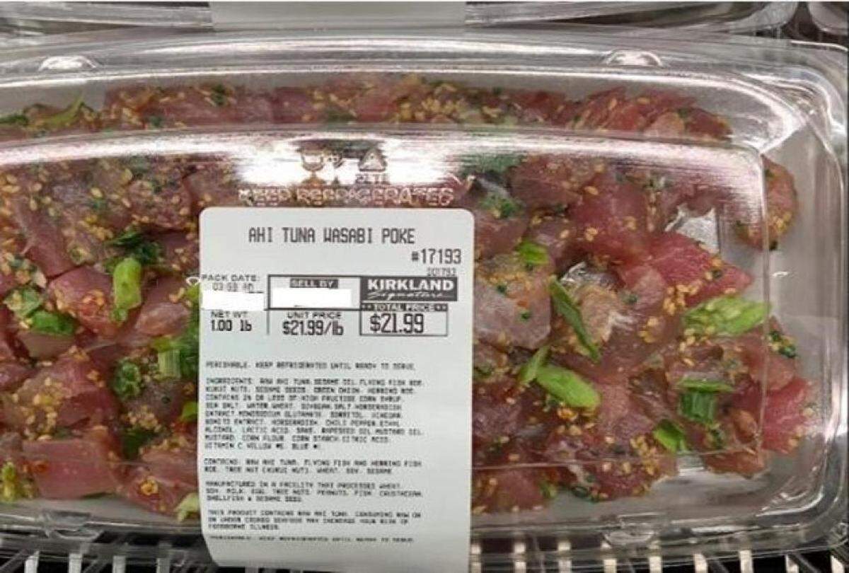 More than 3,000 pounds of Ahi Tuna Wasabi Poke has been recalled in Costco Warehouses across 33 states, including Mississippi, according to the Food and Drug Administration.