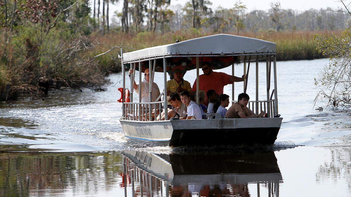 AMANDA McCOY/SUN HERALD/2012Benny McCoy of McCoy's Swamp and River Tours returns to the Pascagoula River Audubon Center after a tour in Moss Point.
