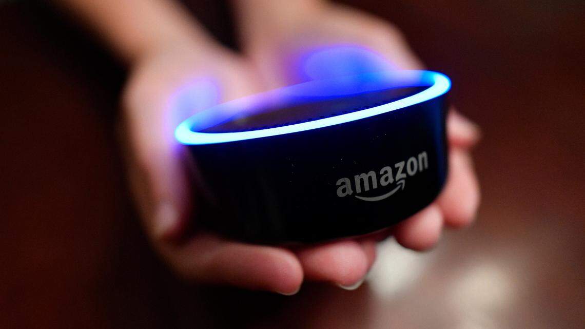 A lawsuit accuses Amazon of violating children’s privacy by storing their Alexa voice recordings from devices like the Echo Dot pictured, despite parents’ request to delete them.
