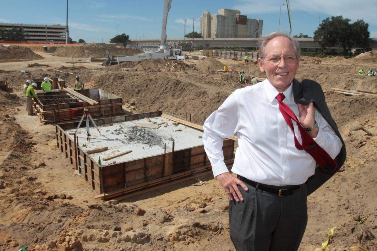 Biloxi Attorney Ron Peresich stands at the construction site of MGM Park at Beau Rivage on Thursday Sept. 25, 2014.