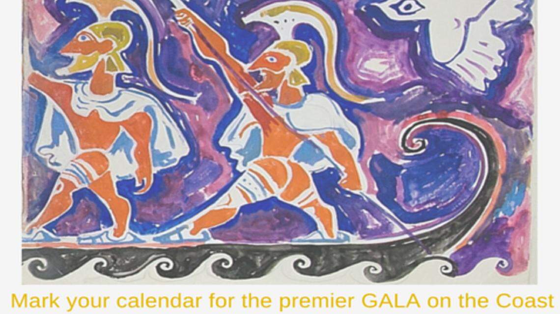 COURTESY WALTER ANDERSON MUSEUM OF ARTA sample of work from Walter Anderson's book 'Illustrations of Epic and Voyage.'