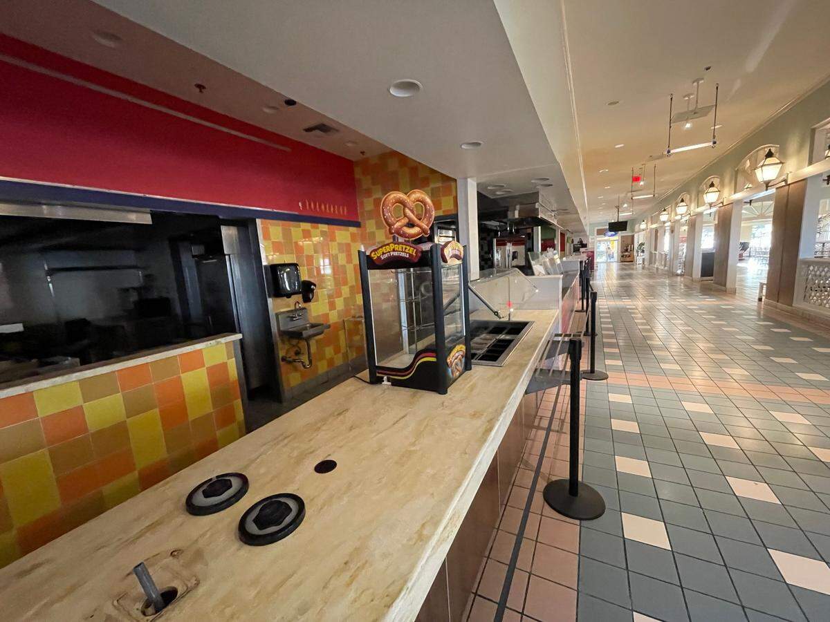 The food court at Gulfport Premium Outlets outdoor mall in Gulfport has been closed for good to make way for non-dining options.