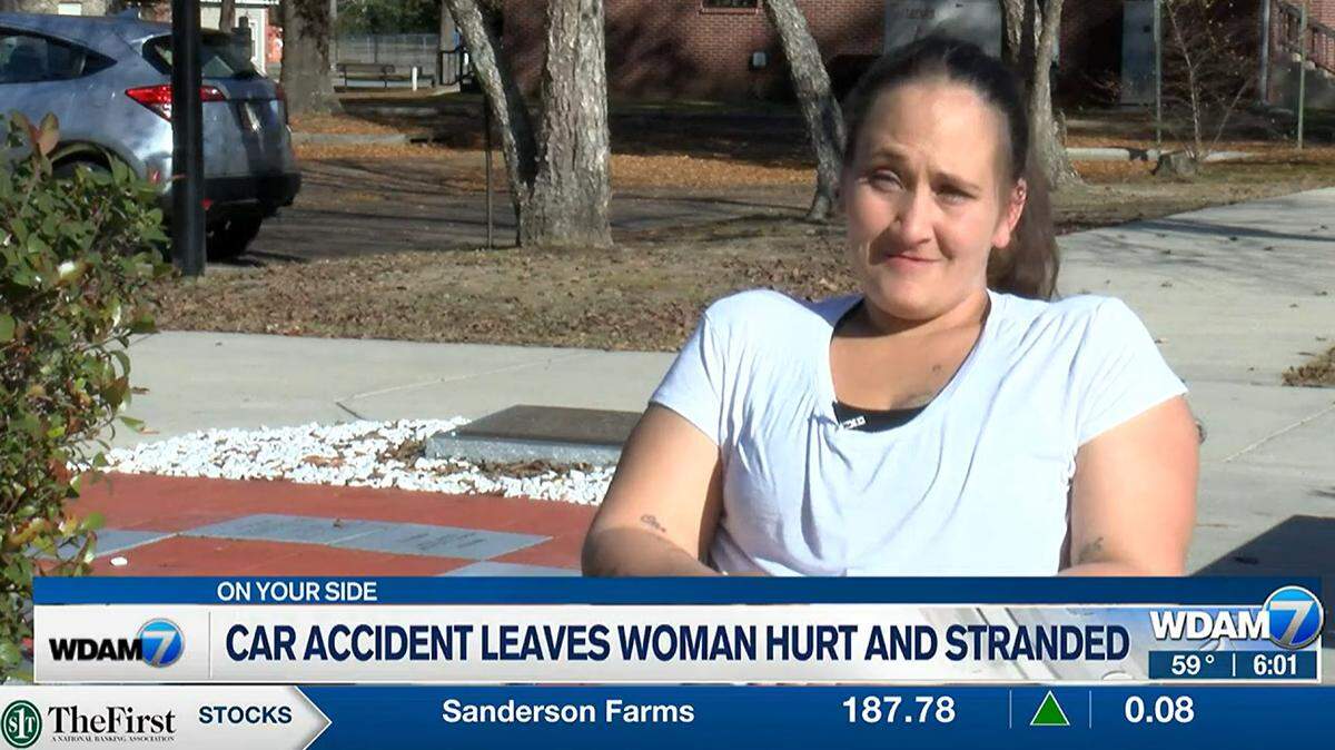 Shanna Culpepper, 31, was stranded for days after crashing her car along Interstate 59 in Jones County, according to Mississippi Highway Patrol.