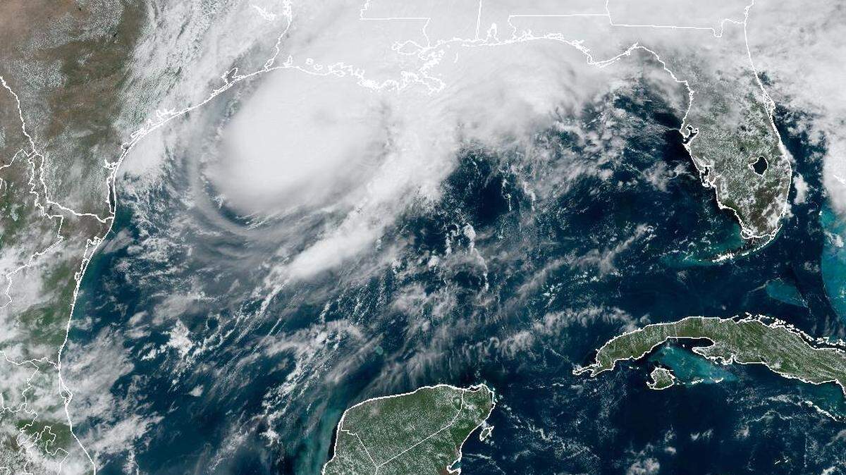 Hurricane Francine nears Louisiana on Wednesday. 