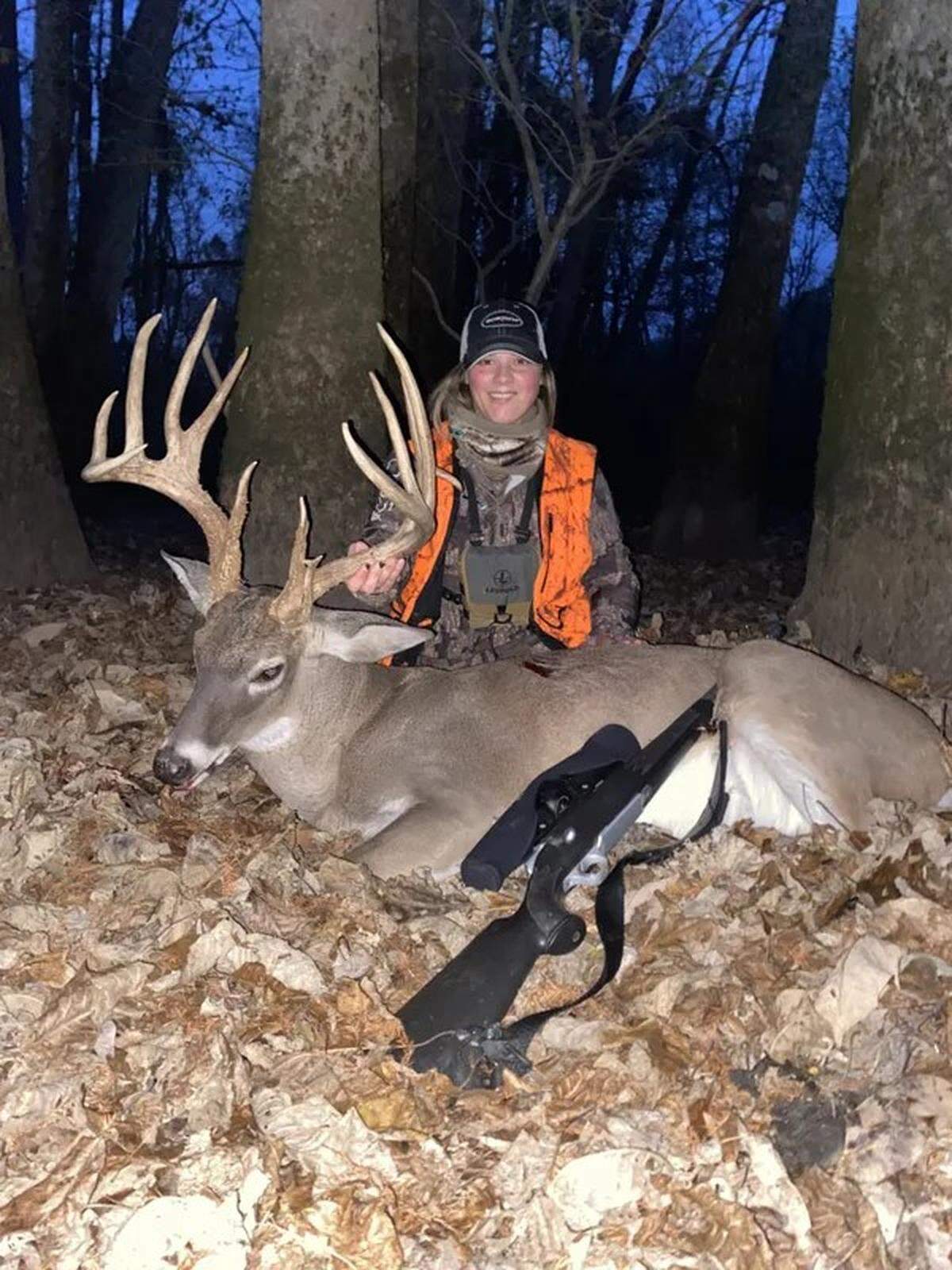 Two years after not firing on him, Caroline Winters took this massive buck.