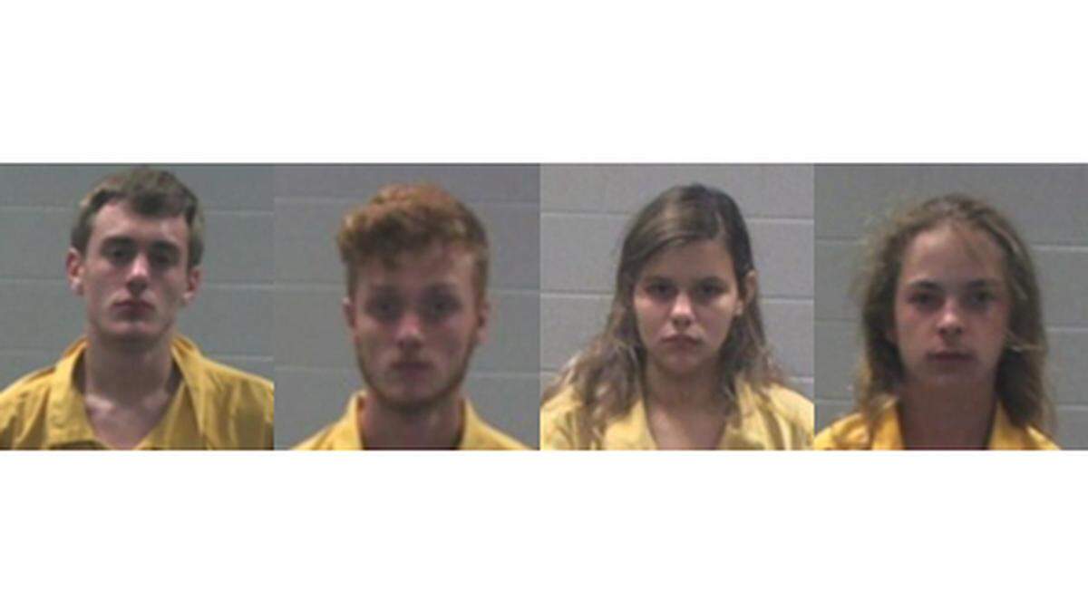 From left, Tyler Ladner, Robert Beauvais, Kaitlyn Valladarez and Steven Bartholomew