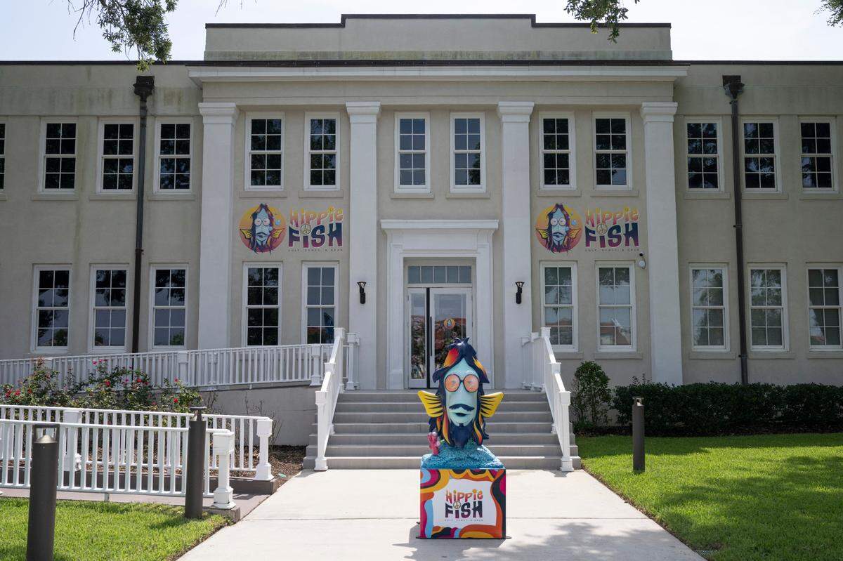 Hippie Fish, a new arcade and mini golf course, at Centennial Plaza in Gulfport on Thursday, June 26, 2025.