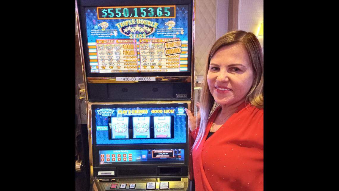 Rosa V. (no last name provided), of McAllen, Texas, wins a jackpot at the Beau Rivage Resort & Casino in Biloxi. This was the second jackpot at the casino in two months.