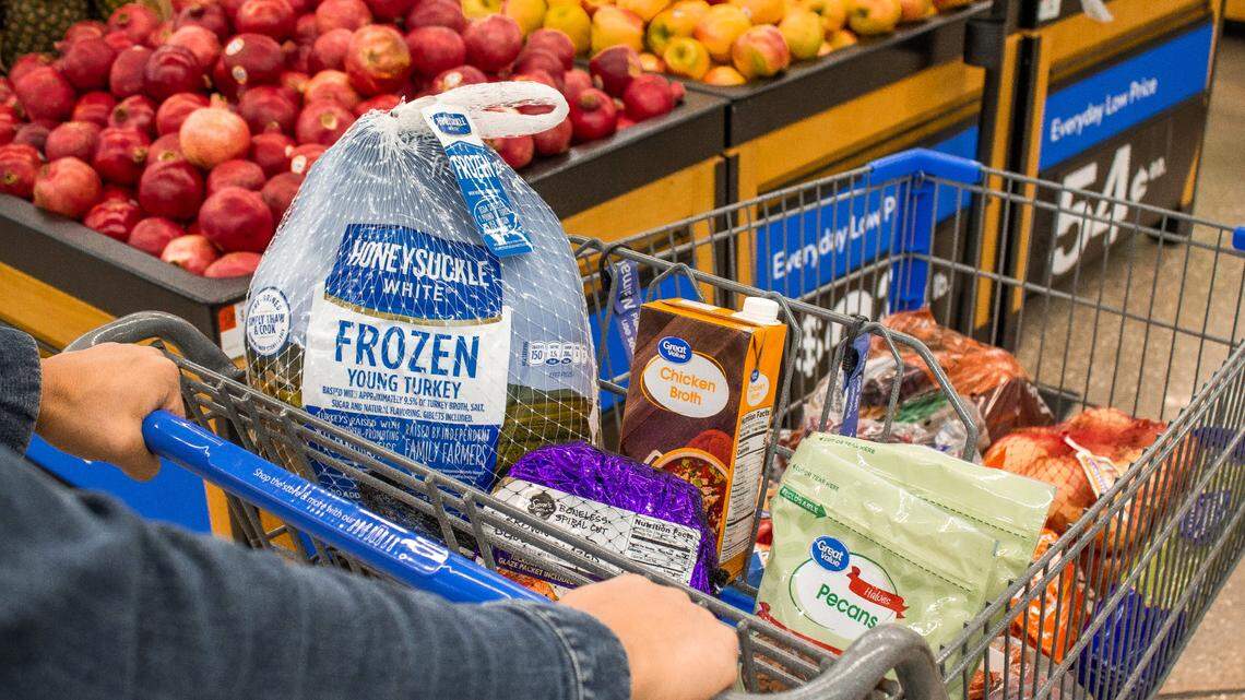 Walmart and Aldi will mark down some Thanksgiving holiday staples as record inflation causes grocery prices to rise.