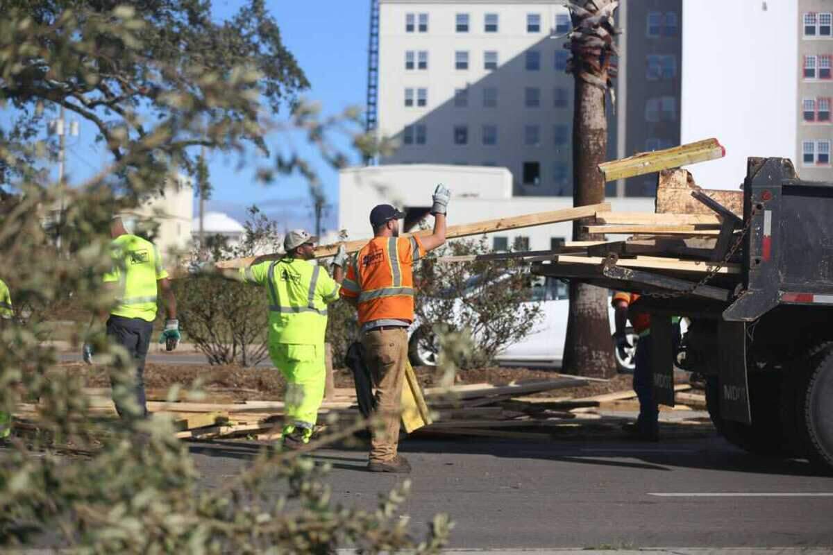 Hurricane Zeta left scattered wreckage of fallen trees, debris and downed power lines in Pass Christian and across the Coast after slamming into the Mississippi Coast on Oct. 28, 2020.