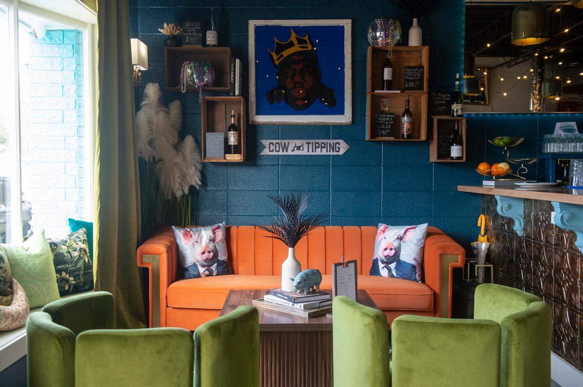 A seating area at Butcher Baker in Ocean Springs on Friday, Feb. 7, 2025.