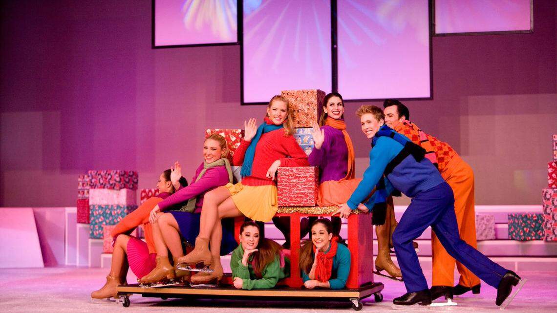 Snow falls during every ‘Christmas Dreams’ show on ice at Beau Rivage