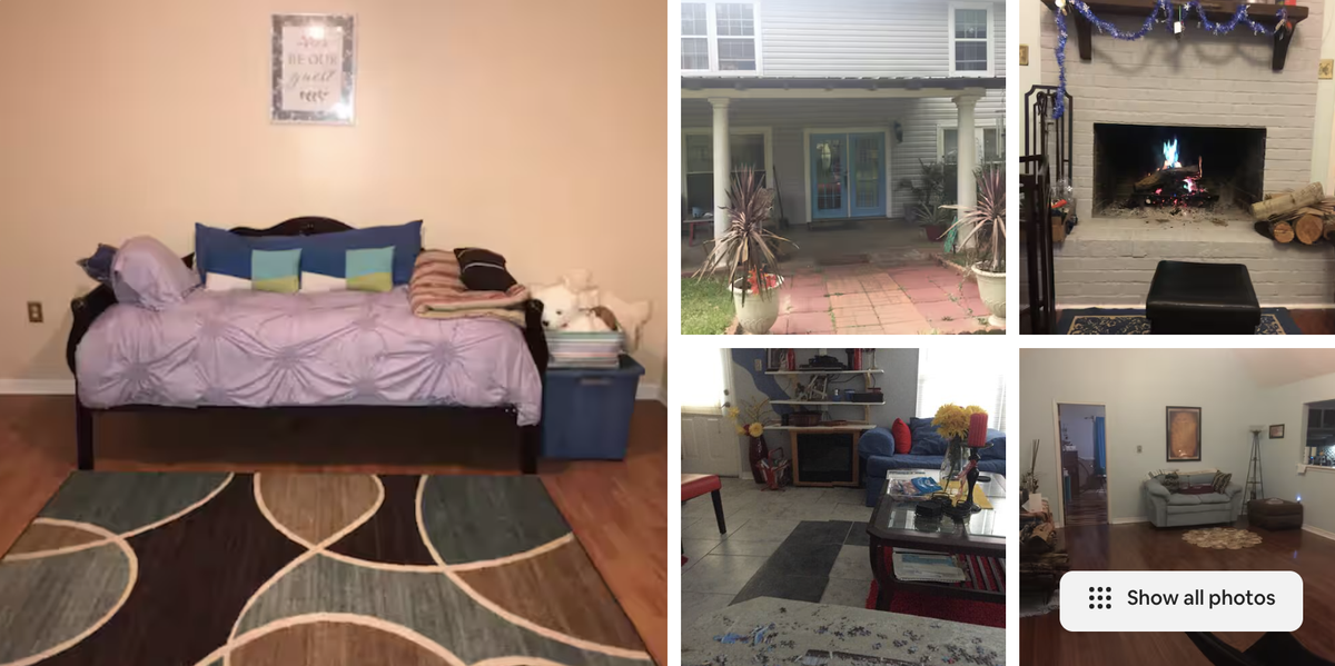 This Airbnb listing costs $349 for a five night say in Picayune.