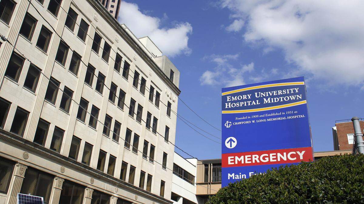 Crawford Long Emory Hospital Midtown in Atlanta on March 10, 2016, where a criminal drug scheme operating in the facility's pharmacy was the biggest that Georgia investigators had ever seen at a hospital. (Taylor Carpenter/Atlanta Journal-Constitution/TNS)