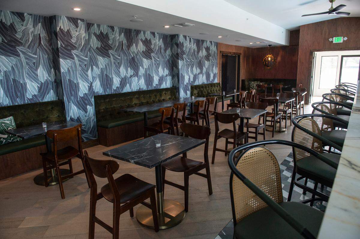 The Sunset Lounge, a cocktail bar, at the newly renovated Gulf Hills Hotel and Resort in Ocean Springs on Thursday, Jan. 11, 2024.