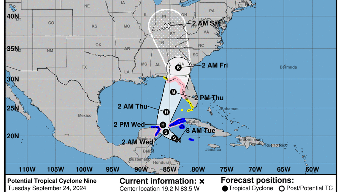 Helene expected to make landfall as major hurricane in two days. See forecast for South MS