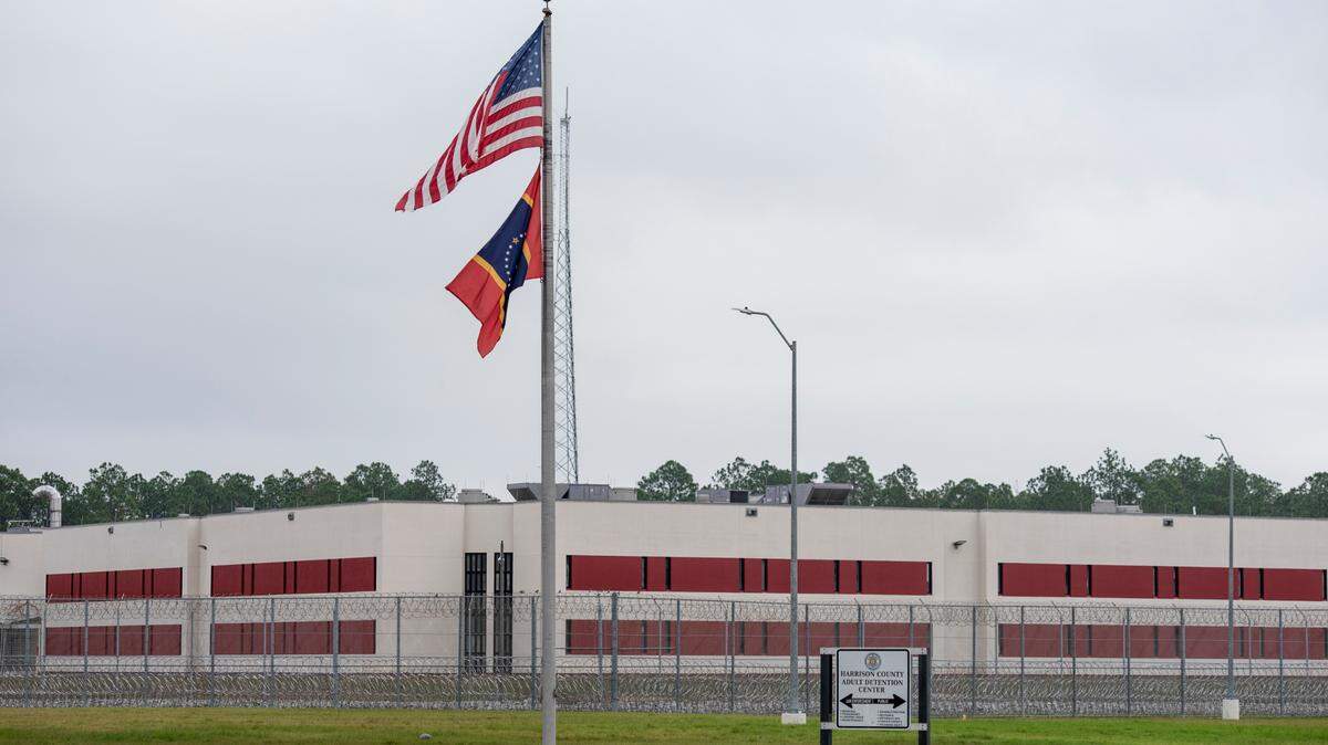 The Harrison County Adult Detention Center in Gulfport on Tuesday, Dec. 13, 2022.
