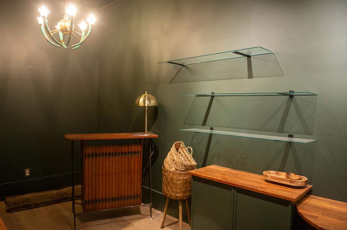 The future Palmette, a fine art and floral shop, is taking shape at The Springs Hotel in Ocean Springs.