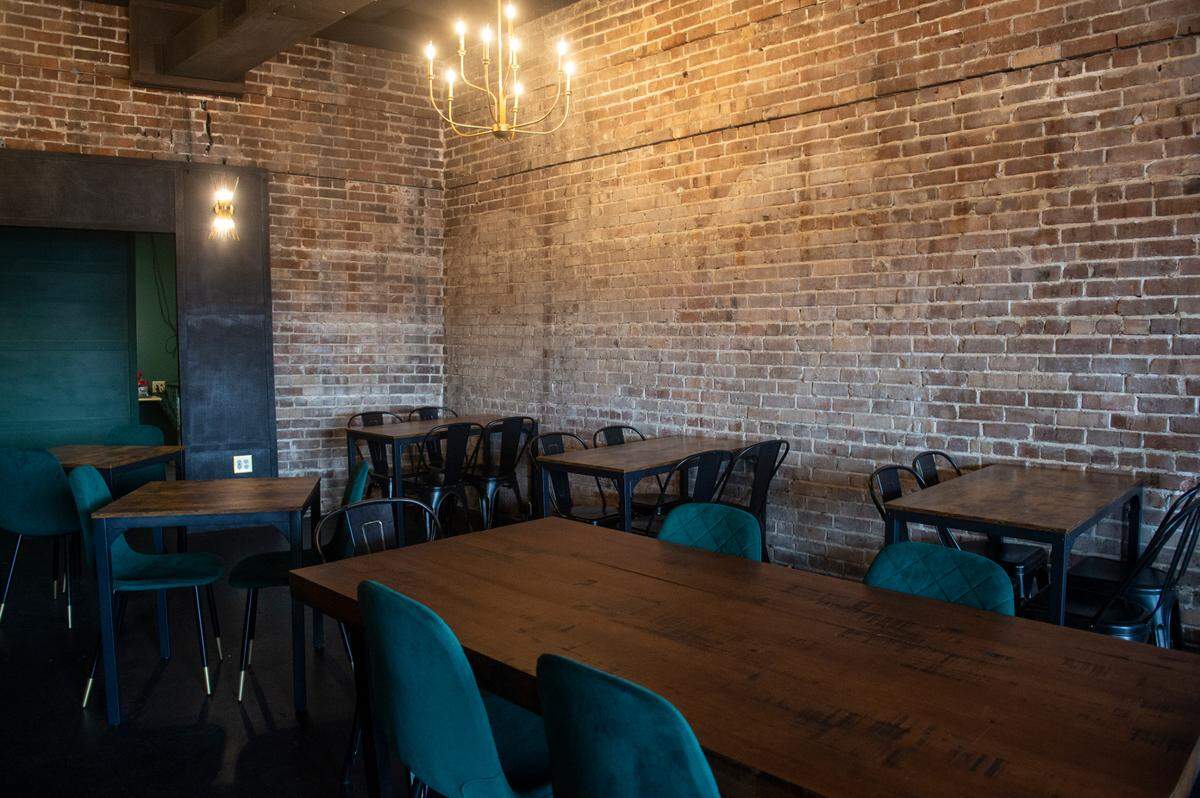 The dining area at Lazy Oak’s new location in Gulfport on Wednesday, Aug. 7, 2024.
