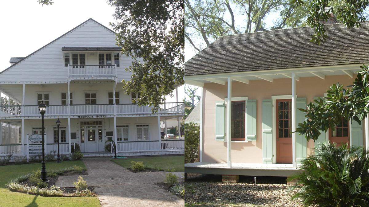 The city of Biloxi wants to gauge interest in some of its historic properties, including the Magnolia Hotel, left, and Creole Cottage.