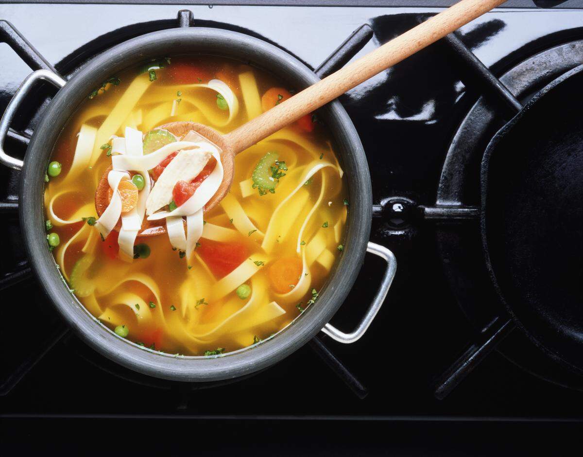 Chicken noodle soup may help you feel better, but its cold-fighting prowress is unproven.
