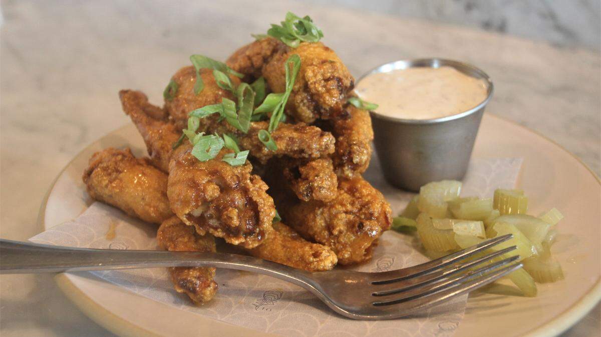 Frog legs at Thorny Oyster in Bay St. Louis