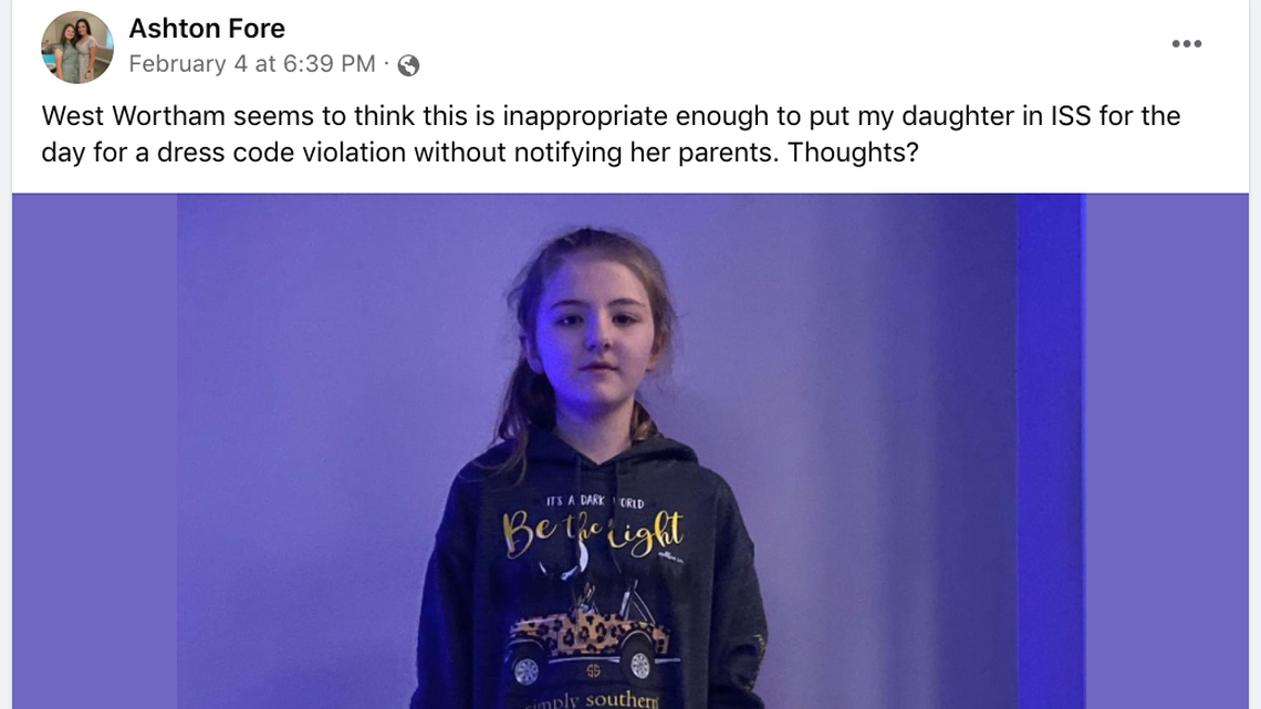 Coast 5th grader suspended for wearing hoodie and leggings. Did she violate dress code?