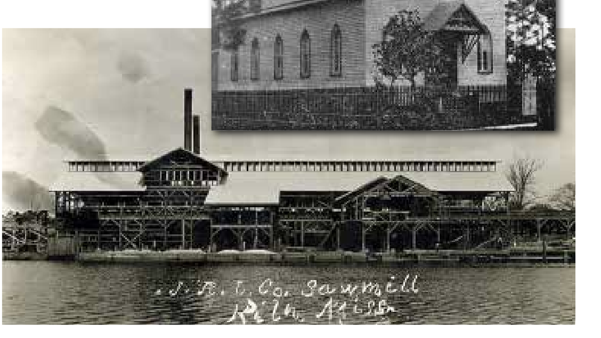 A historic sawmill in Kiln, Mississippi