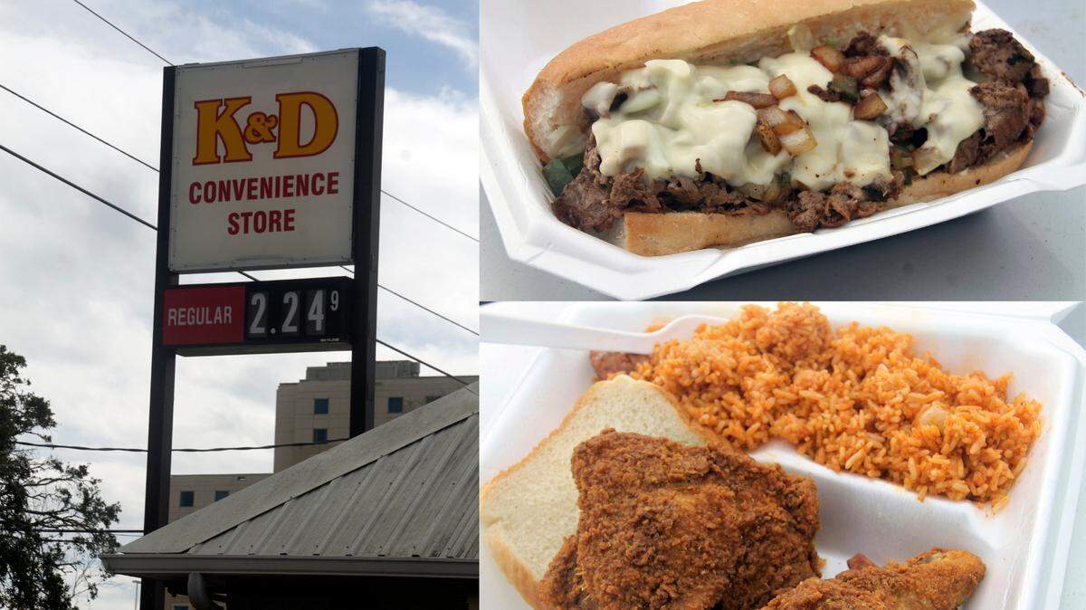 K&D Convenience Store on Howard Avenue in Biloxi serves po-boys, sandwiches and daily lunch specials like fried chicken.