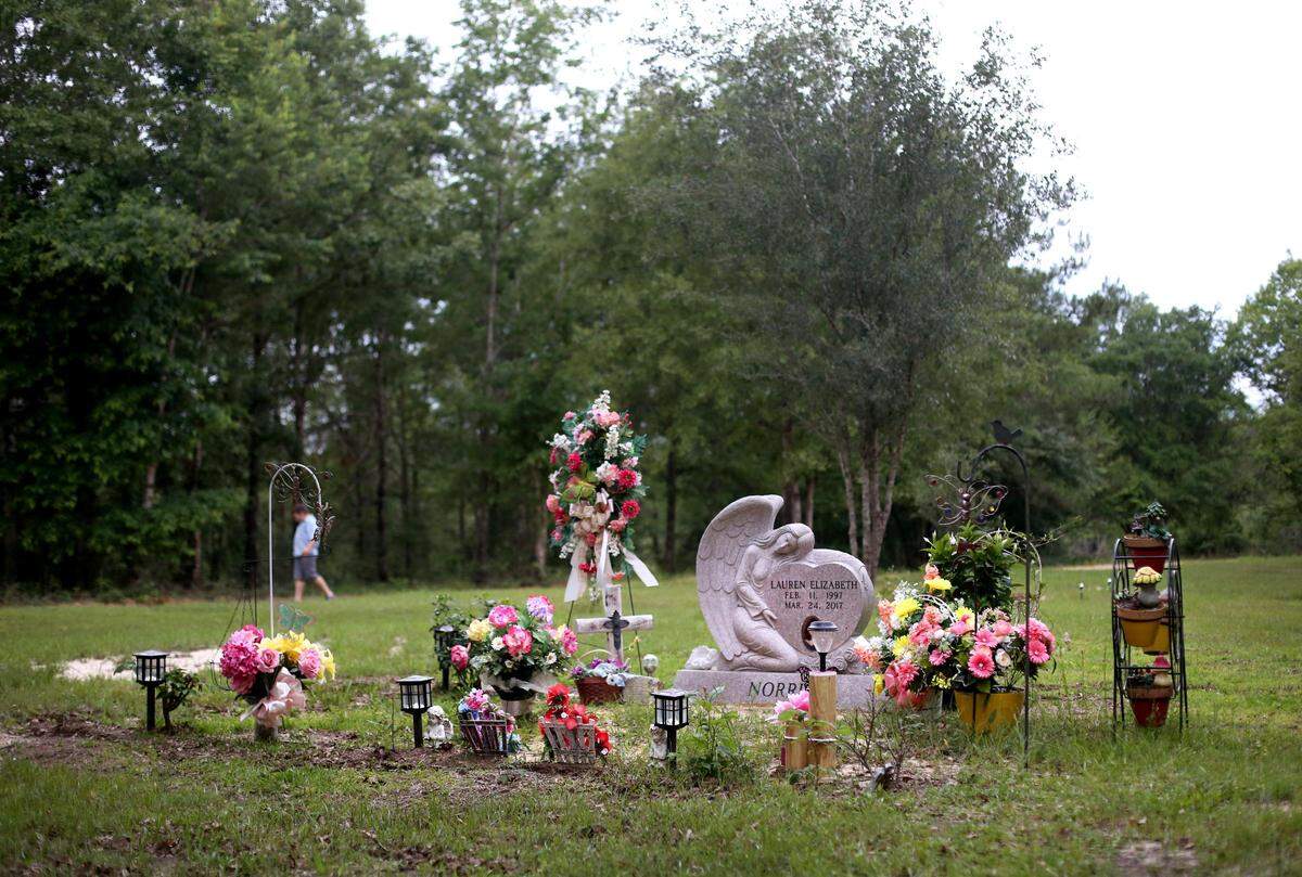 The Norris family has built a cemetery for Lauren Norris on their property in Greene County. Lauren was only 20 when she was killed by a drunk driver. Lauren’s father, John Norris, says he stops at the cemetery every day to talk to her.