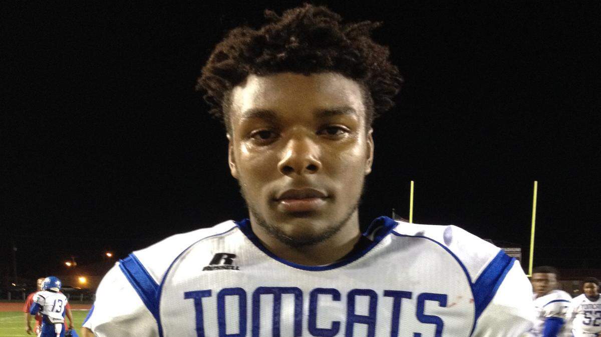 DOUG BARBER/SUN HERALD 
 Stone DB Nick Brown had 3 interceptions including a 38 yard Pick 6.