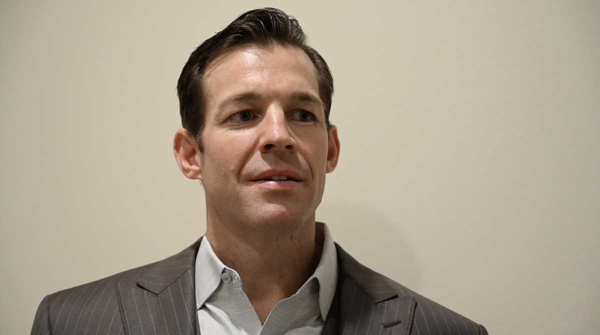 Brandon Elliot, president of Elliott Homes, is pictured at the Knight Non Profit Center in Gulfport during a Gulf Coast Business Council meeting on Thursday, Feb. 24, 2022.