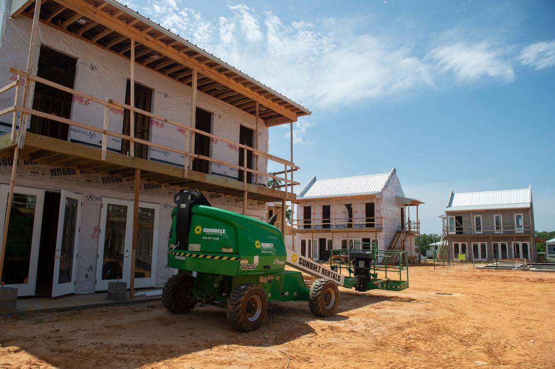 Work continues on The Pass Bungalows in Pass Christian. The Bungalows will consist of short term rentals as well as several businesses: a men’s clothing store, an ice cream shop, Bacchus Cafe, Field’s Italian, and a jewelry shop and gift store.