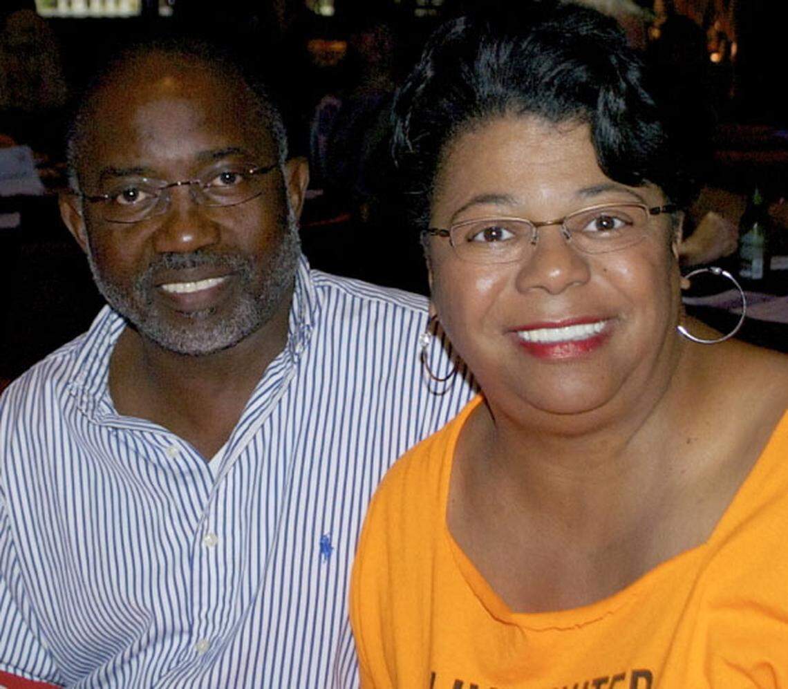Fred Sock and Karen Sock at a United Way of South Mississippi CEO Talent Show in 2012.