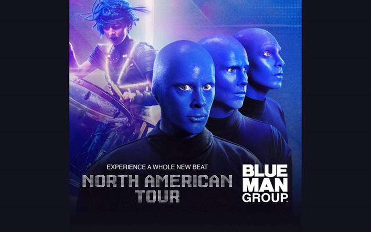 Blue Man Group will swing through Biloxi on its tour in January.