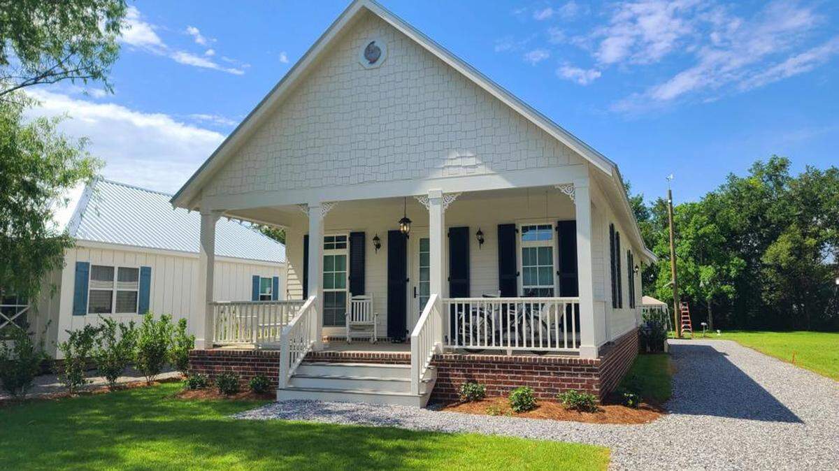 Josh Morgerman’s new home is built to withstand Category 5 hurricane winds in Bay St. Louis.
